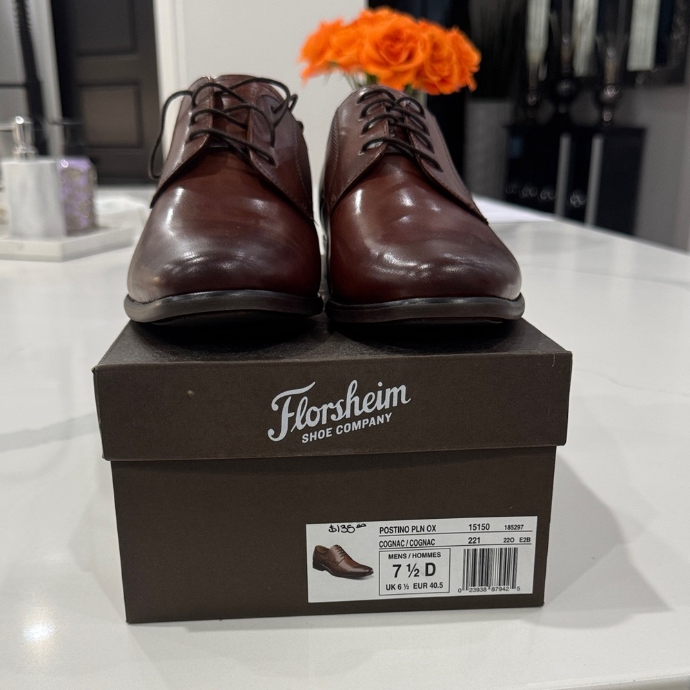 Florsheim Men's Dark Brown Leather Oxfords